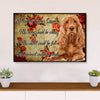 Cocker Spaniel Dog Canvas Wall Art | Without My Cocker Spaniel | Gift for Miniature Puppies Lover