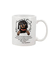 Dachshund Dog Coffee Mug | When It's Too Hard To Look Back | Drinkware Gift for Dachshund Puppies Lover