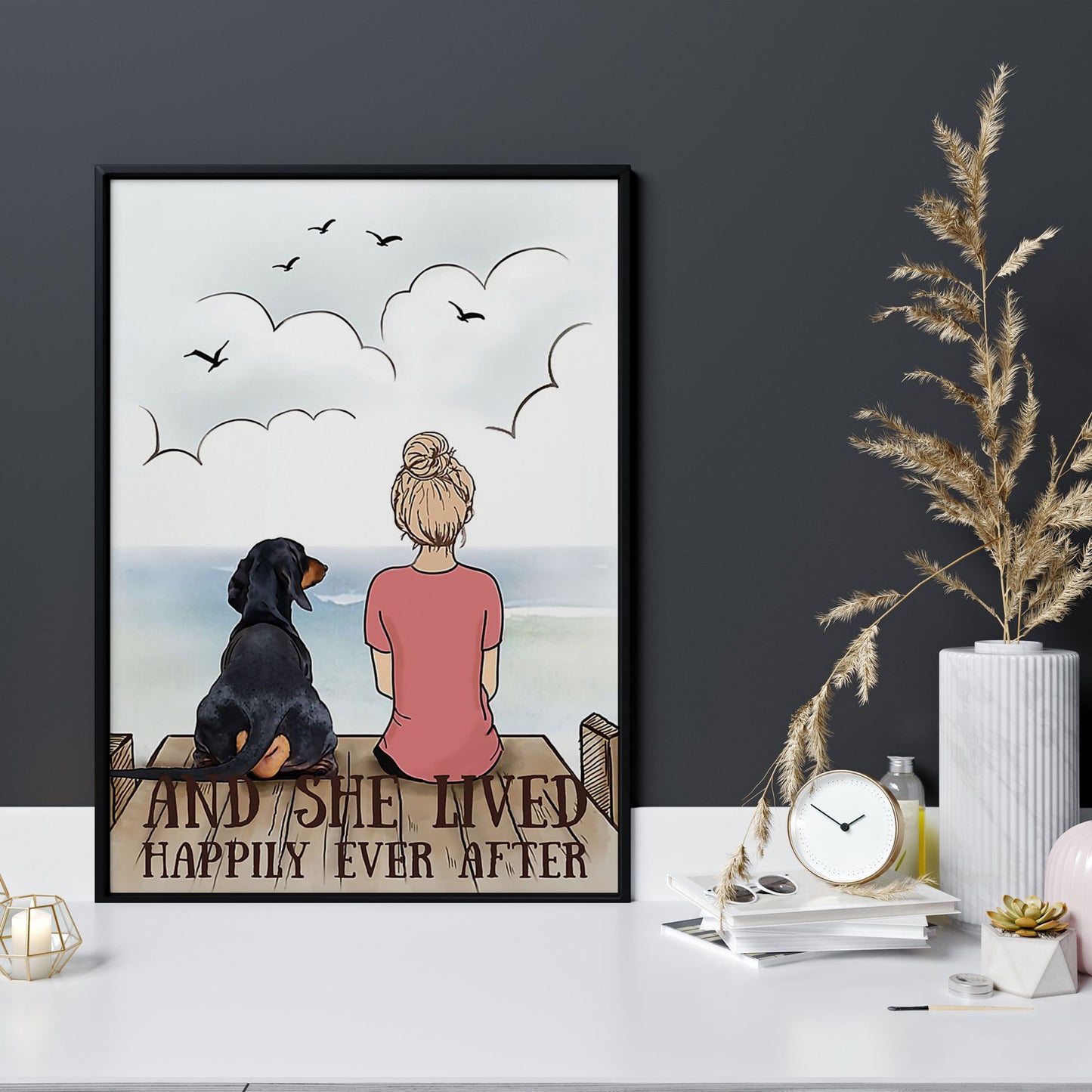 Dachshund Printed Canvas - Gifts for Dog Lover | Puppies Home Room Wall Art - MostSuit