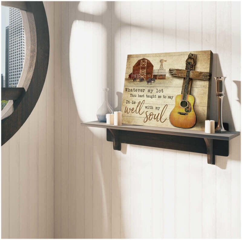 Mostsuit Farm Canvas Poster It Is Well With My Soul Wall Art Decor