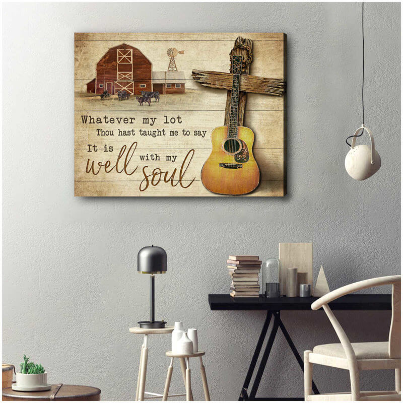 Mostsuit Farm Canvas Poster It Is Well With My Soul Wall Art Decor