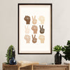 African American Afro Poster Prints | Fighting Together | Wall Art Gift for Black Girl