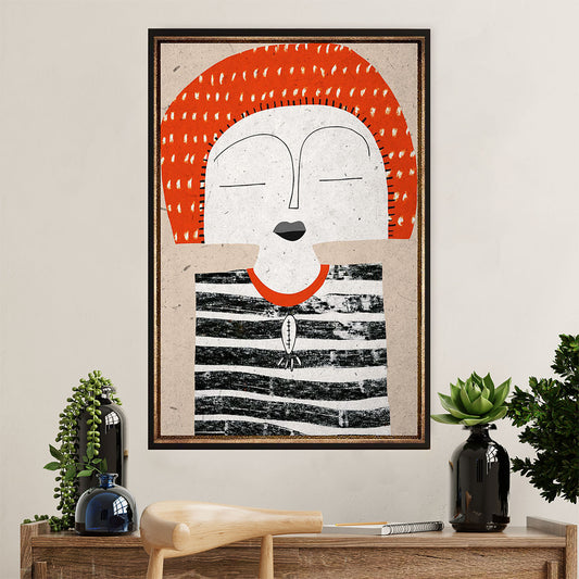 African American Afro Poster Prints | Potrait Art | Wall Art Gift for Black Girl