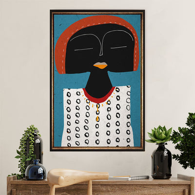 African American Afro Poster Prints | Potrait Art | Wall Art Gift for Black Girl