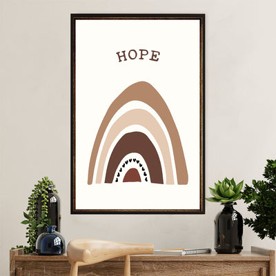 African American Afro Canvas Wall Art Prints | Hope | Gift for Black Girl