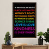 African American Afro Canvas Wall Art Prints | Black Lives Matter | Gift for Black Girl