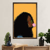 African American Afro Canvas Wall Art Prints | Girl Painting | Gift for Black Girl