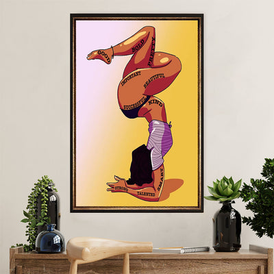 African American Afro Poster Prints | Talented Girl | Wall Art Gift for Black Girl