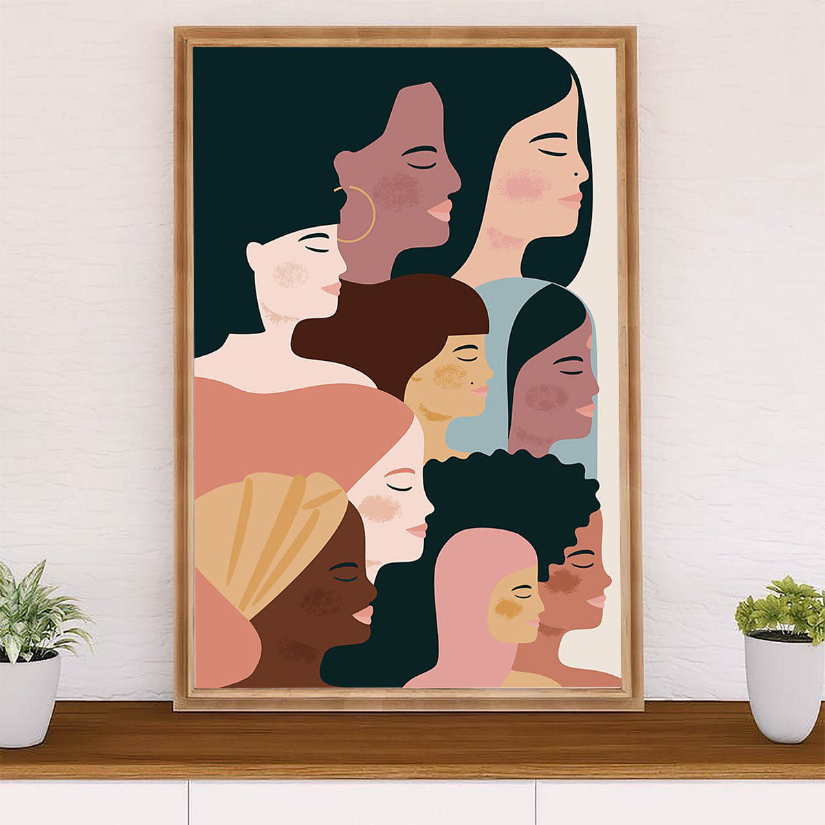 African American Afro Poster Prints | Different Colors | Wall Art Gift for Black Girl