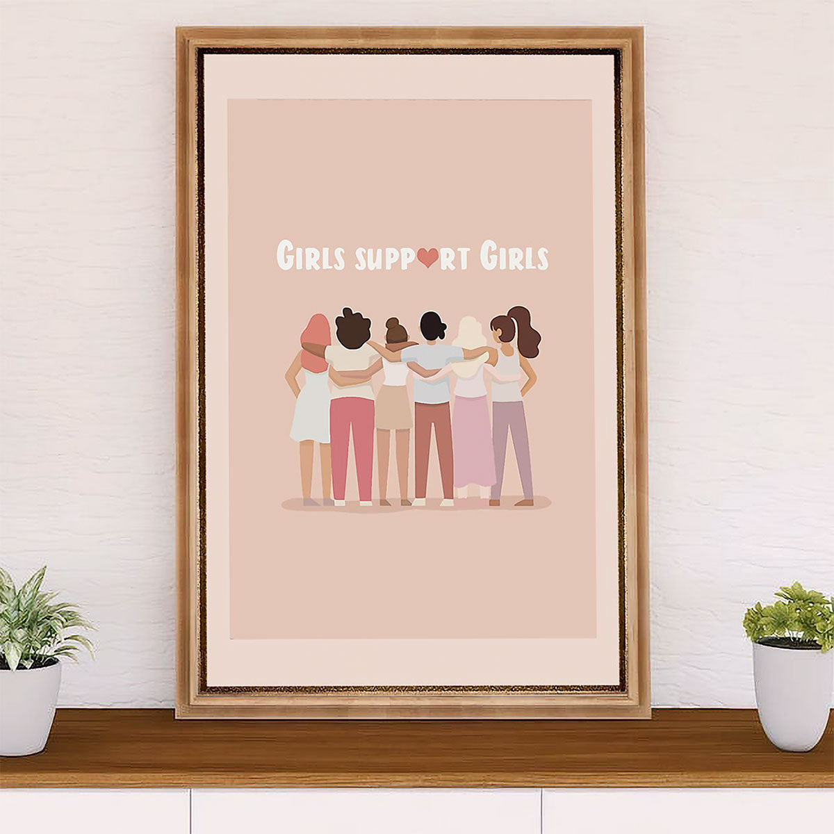 African American Afro Poster Prints | Girls Different Colors | Wall Art Gift for Black Girl