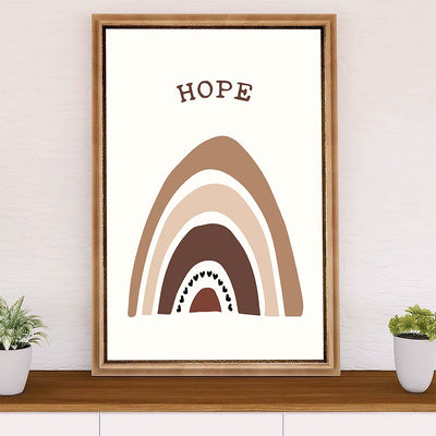 African American Afro Poster Prints | Hope | Wall Art Gift for Black Girl