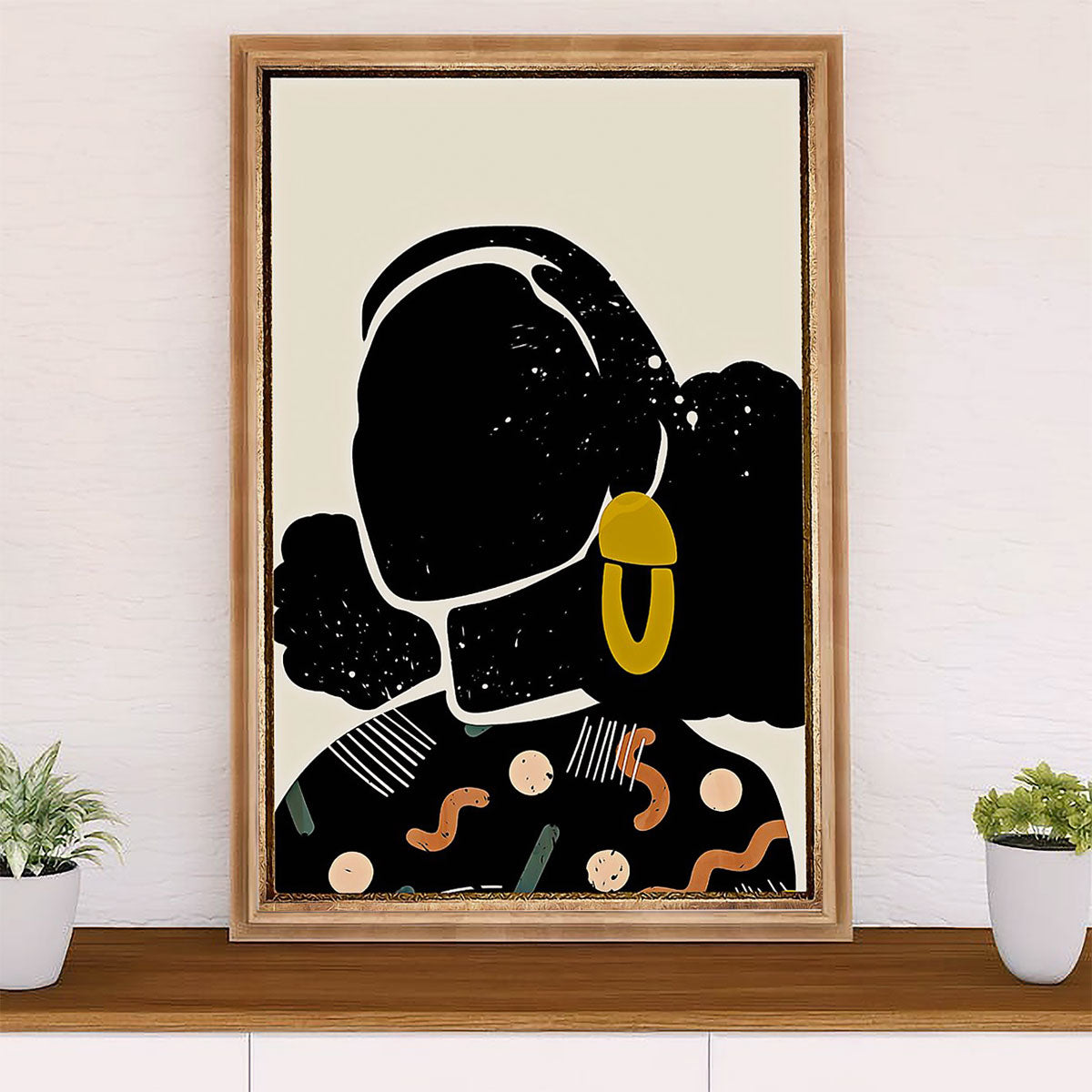 African American Afro Poster Prints | Girl The Star | Wall Art Gift for Black Girl