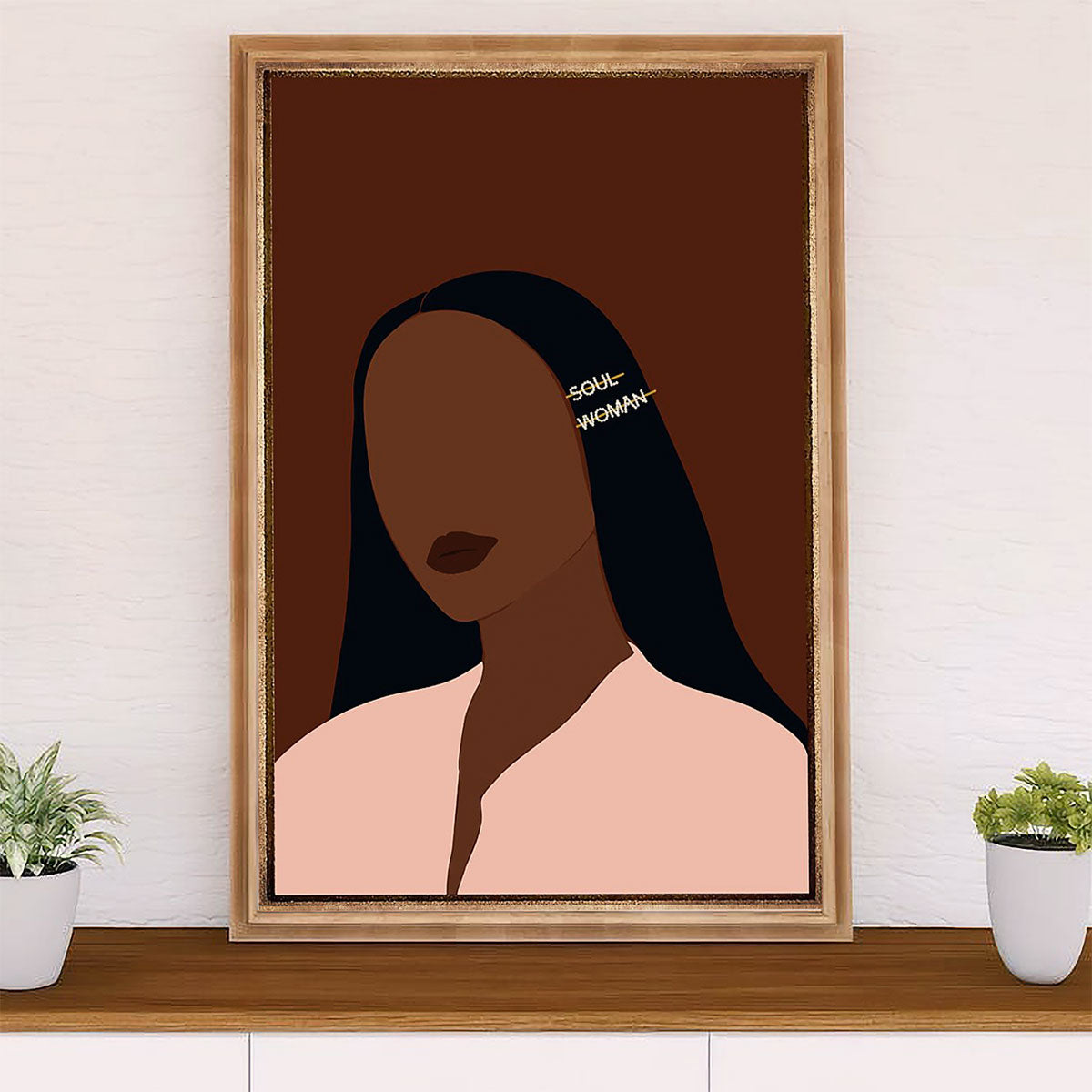 African American Afro Poster Prints | Soul Woman | Wall Art Gift for Black Girl
