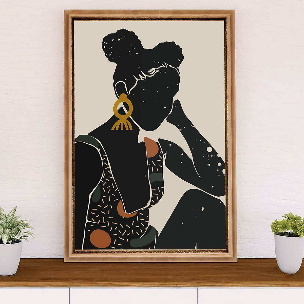 African American Afro Poster Prints | Black Girl The Star | Wall Art Gift for Black Girl