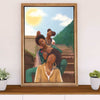 African American Afro Poster Prints | Girls Sister | Wall Art Gift for Black Girl
