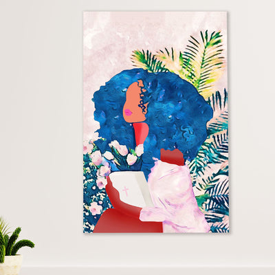 African American Afro Poster Prints | Black Girl Paintings | Wall Art Gift for Black Girl