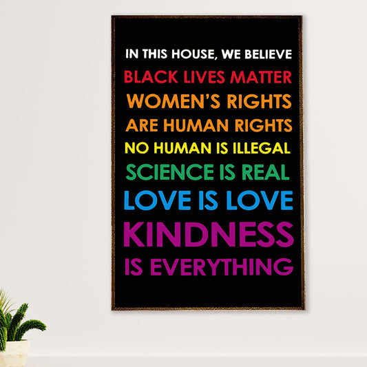 African American Afro Canvas Wall Art Prints | Black Lives Matter | Gift for Black Girl