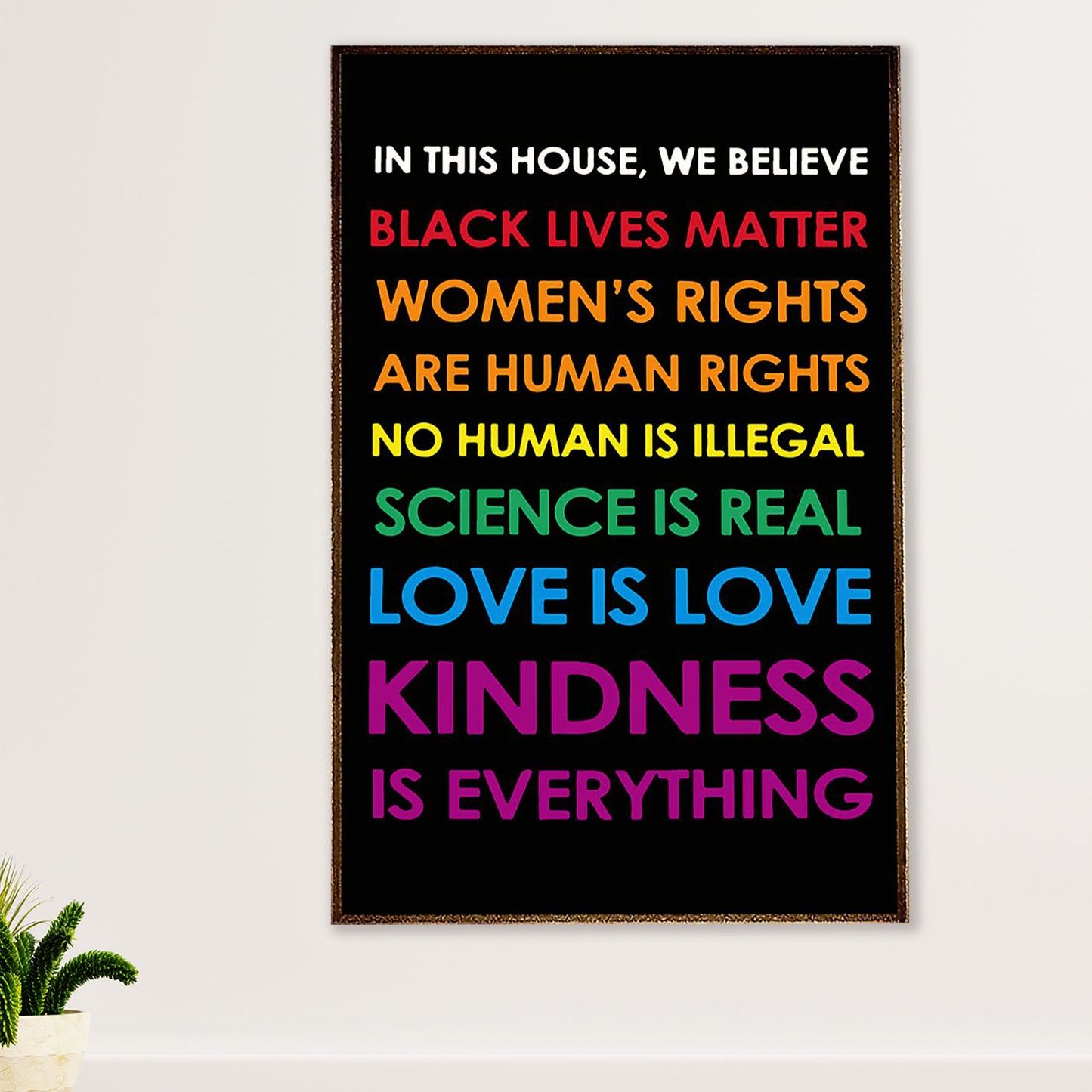 African American Afro Poster Prints | Black Lives Matter | Wall Art Gift for Black Girl