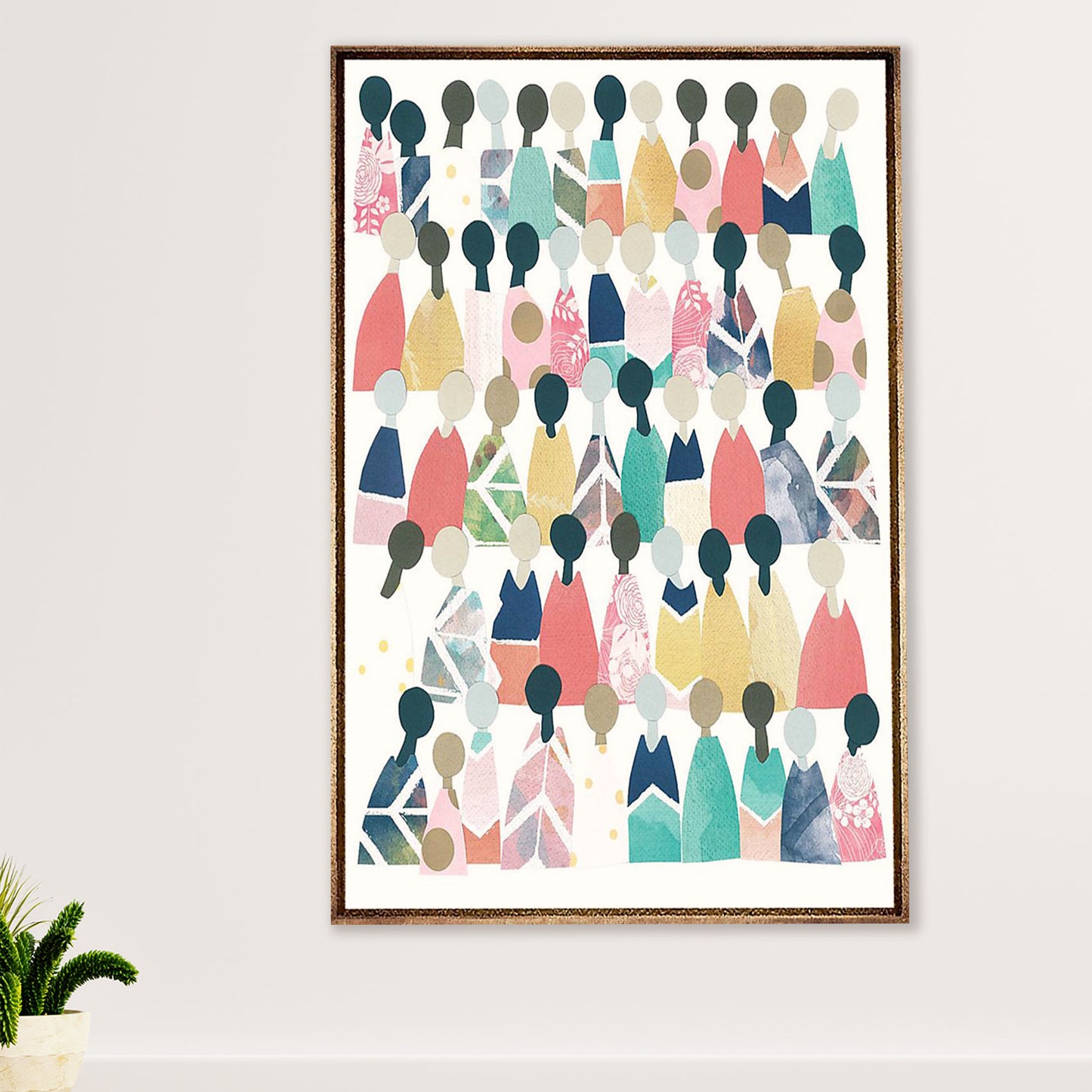 African American Afro Poster Prints | Color Skins | Wall Art Gift for Black Girl