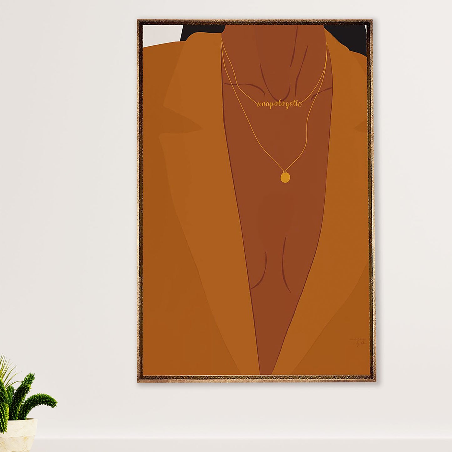 African American Afro Poster Prints | Unapologetic | Wall Art Gift for Black Girl