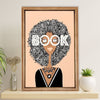 African American Afro Canvas Wall Art Prints | Smart Girl | Gift for Black Girl