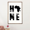 African American Afro Canvas Wall Art Prints | Africa Hope | Gift for Black Girl