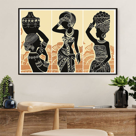African Americans Afro Poster Prints | Women Art | Wall Art Black Pride Gift for Black Girl