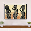 African Americans Afro Canvas Wall Art | Women Art | Black Pride Gift for Black Girl