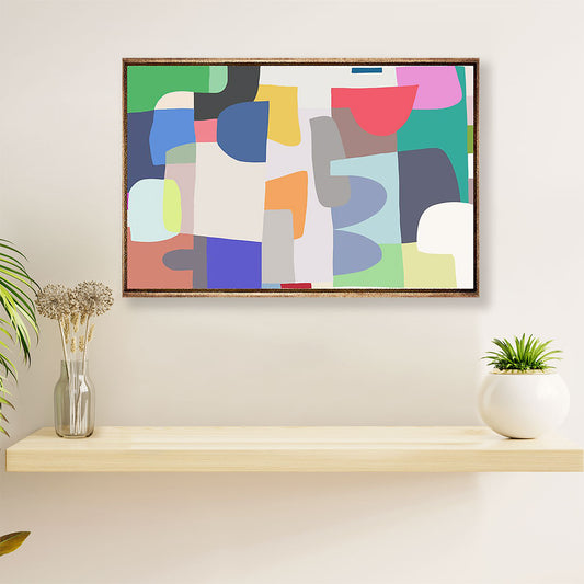 African Americans Afro Canvas Wall Art | Colorful Art | Black Pride Gift for Black Girl