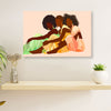 African Americans Afro Canvas Wall Art | Women Potrait Art Painting | Black Pride Gift for Black Girl