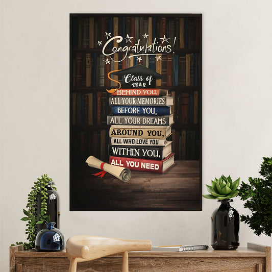 Teacher Classroom Poster | Class Of Year | Wall Art Back To School Gift for Teacher