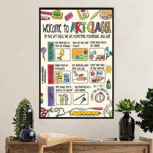 Teacher Classroom Poster | Art Class | Wall Art Back To School Gift for Teacher