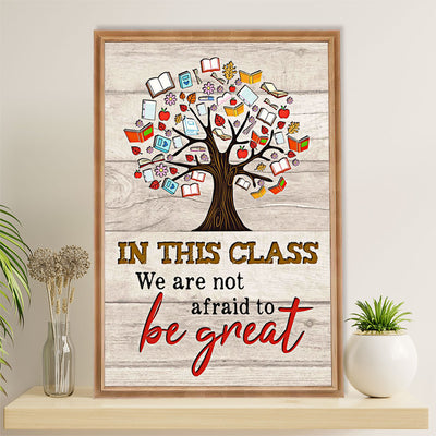Teacher Classroom Poster | In This Class | Wall Art Back To School Gift for Teacher