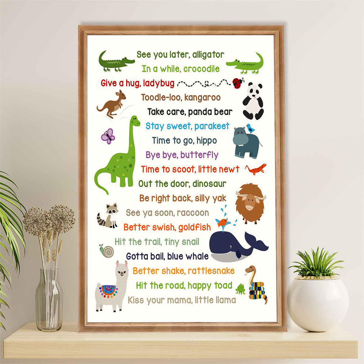 Teacher Classroom Canvas Wall Art | See You Later Alligator | Back To School Gift for Teacher