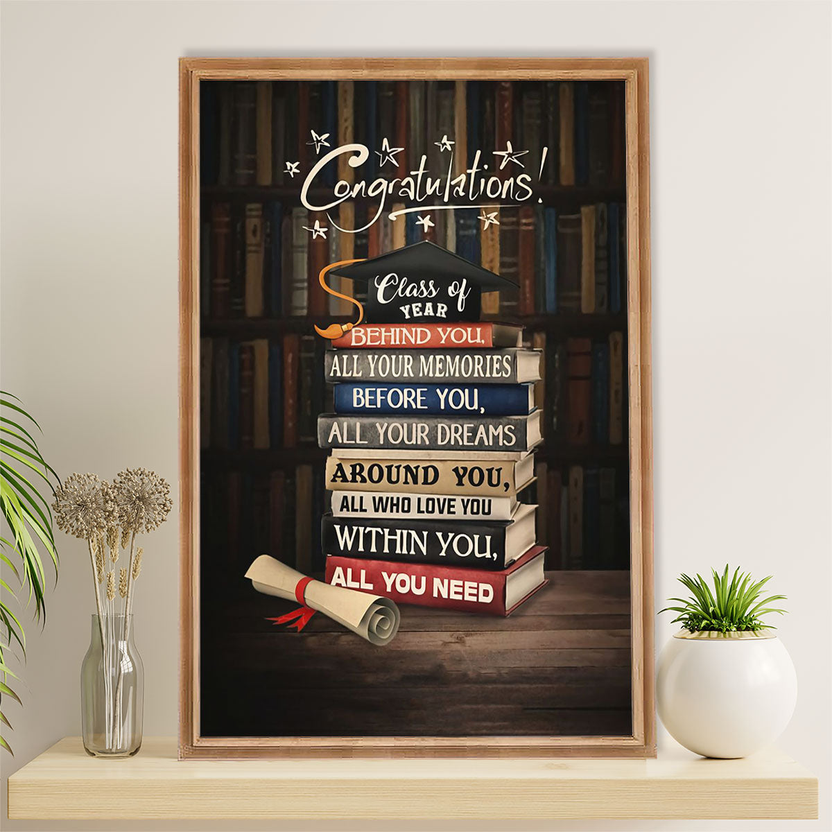 Teacher Classroom Poster | Class Of Year | Wall Art Back To School Gift for Teacher