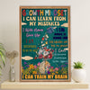 Teacher Classroom Poster | Grow With Mindset | Wall Art Back To School Gift for Teacher