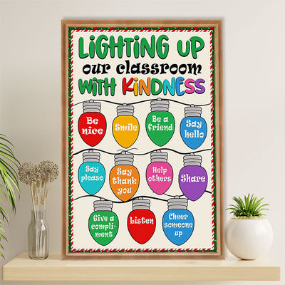 Teacher Classroom Poster | Lighting up Our Classroom | Wall Art Back To School Gift for Teacher