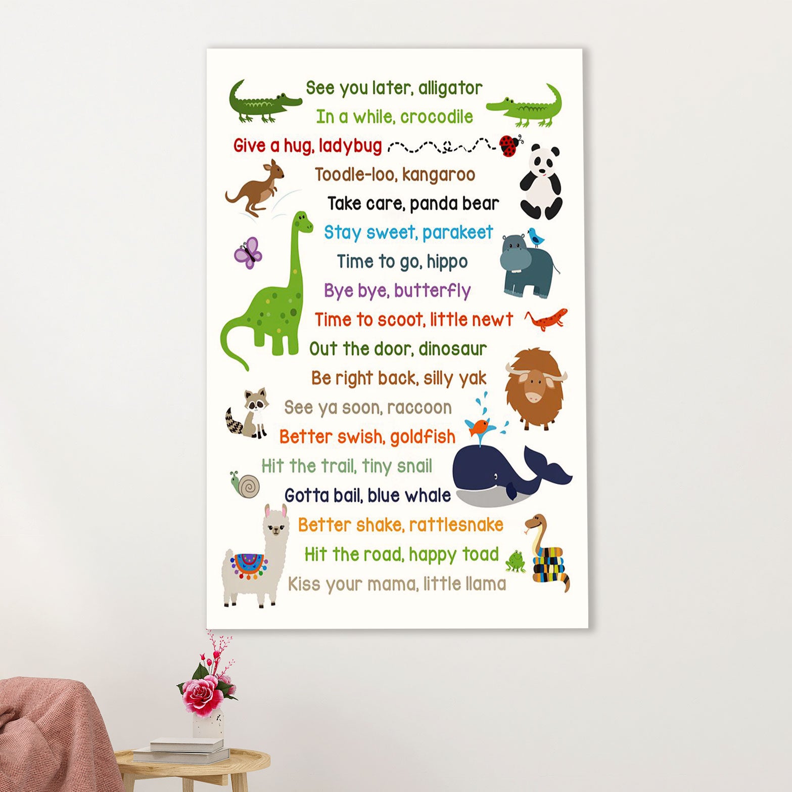 Teacher Classroom Poster | See You Later Alligator | Wall Art Back To School Gift for Teacher