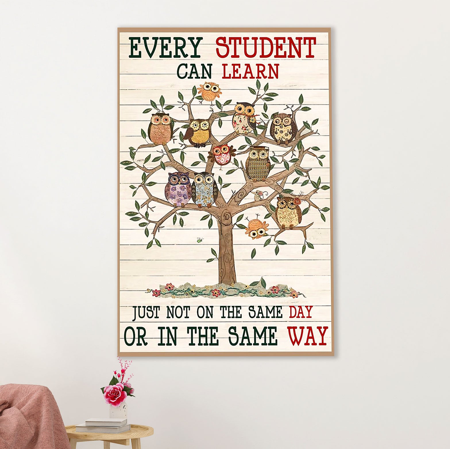 Teacher Classroom Poster | Every Student Can Learn | Wall Art Back To School Gift for Teacher