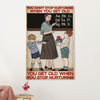 Teacher Classroom Poster | Get Old When Stop Nurturing | Wall Art Back To School Gift for Teacher