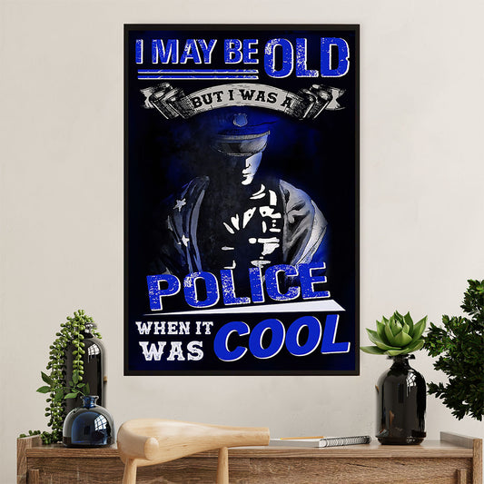 Police Officer Poster | Retired Police | Wall Art Gift for Policeman