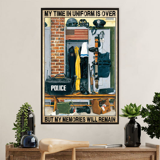 Police Officer Poster | Retired Police | Wall Art Gift for Policeman