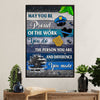 Police Officer Poster | Proud Of The Work | Wall Art Gift for Policeman