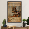 Police Officer Poster | Police Dog | Wall Art Gift for Policeman