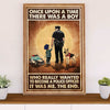 Police Officer Canvas Wall Art | Boy Wanted To Become A Police Officer | Gift for Policeman