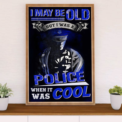 Police Officer Poster | Retired Police | Wall Art Gift for Policeman
