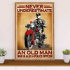 Police Officer Poster | Old Man Police Officer | Wall Art Gift for Policeman