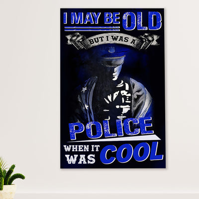 Police Officer Canvas Wall Art | Retired Police | Gift for Policeman