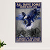 Police Officer Poster | Memorial Brothers & Sisters | Wall Art Gift for Policeman