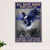 Police Officer Canvas Wall Art | Memorial Brothers & Sisters | Gift for Policeman